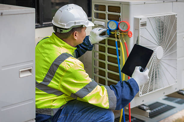 Professional Heat Pump Repair technician working in Mocksville, NC